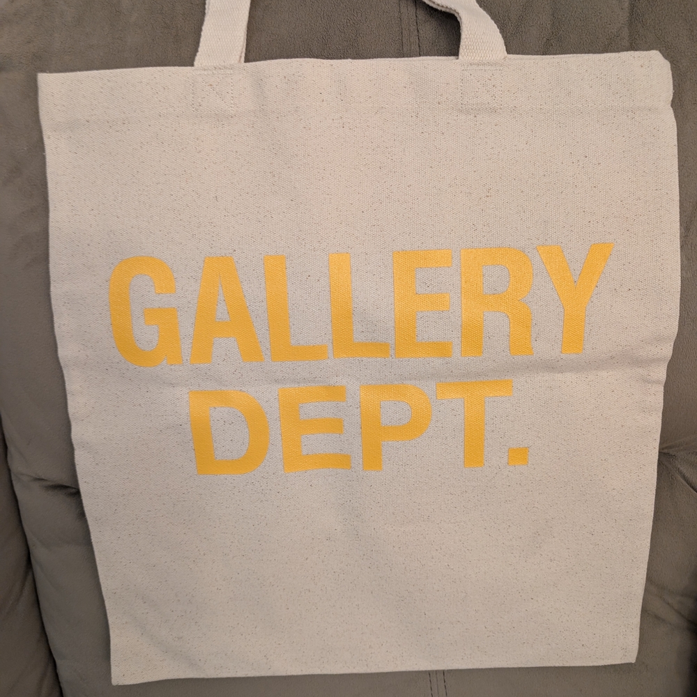 Gallery Dept Cream and Yellow Tote Bag